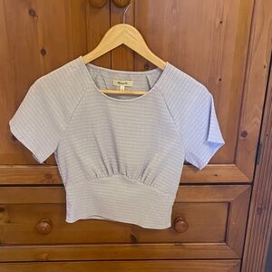 Madewell Light Gray Crop Top